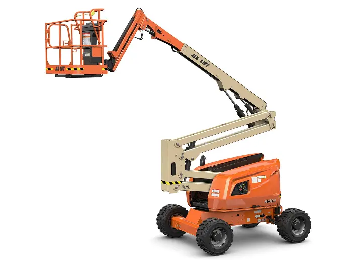 JLG 450AJ articulated boom lift model for rent