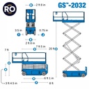 Genie GS-2032 Electric Slab Scissor Lift 20ft